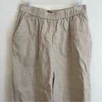 Quince European Linen Cropped Pants Size M in Driftwood Color Breathable Minimal Tan Size M Photo 1