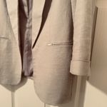 Jones New York Blazer Linen Blend Beige sz S Work Office Neutral Jacket Photo 2