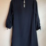 ZARA Dress Size Small Black Choker 3/4 Sleeve Loose Fit Career Office Siren Soft Photo 9