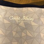 Court Haley tennis tank top size L white with‎ blue trim Size L Photo 2