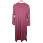 Old Navy NEW Rib-Knit Long-Sleeve Maxi Shift Dress Crimson Cranberry Size Large Photo 2