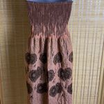 Lapis Strapless Peach & Black Floral Tube Multi Way Dress Or Skirt Photo 3