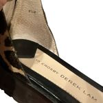 Derek Lam 10 Crosby  animal print leather ankle strap rear zip sandal shoes 8.5 Photo 6