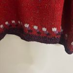 Plus size Venezia Jeans Red V neck Long Sleeve wool blend sweater Photo 5