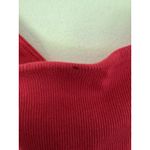 Madewell NWD Square Neck Tank Top Ribbed Watermelon Red Size XL Photo 4