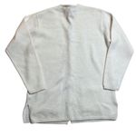 Karen Scott 90s vintage Wool Knit White Cardigan with Gold Buttons Petite M Photo 1
