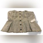 NWT! Anthropologie Pilcro Denim Peplum Corset Blue Photo 5