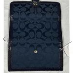 Coach  Black Wallet with Patent Leather Trim and Monogram Design Photo 2