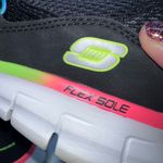 Skechers Sport Women's Loving Life Memory Foam Fashion Sneaker 8.5 Black/Multi Photo 5