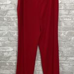Nanette Lepore Red Crepe Wide Leg Pant Photo 4