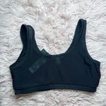 Solow Sports Bra With Contrast Black Size Medium‎ NWT Mesh Bra Vegan Leather Photo 5
