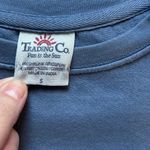 Trading Co. Clearwater Beach Crewneck women size Small Sweatshirt Preppy Blue Photo 3