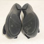Melissa  Size 6‎ Black Studded Bow Rubber Peep Toe Ballet Flats Photo 4