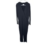 Lou & grey LOFT Women Large L/S Jumpsuit Black Signature Soft Minimalist Travel Photo 1