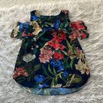 Gibson Latimer Floral Ruffle Open Shoulder Top Photo 0