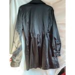 Moon Collection  Double Breasted Black Trench Coat A Line Jacket Large Twee Femme Photo 5