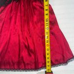 Ambrielle Satin Babydoll Dress Size Small Velvet Chemise Christmas Holiday Party Photo 7