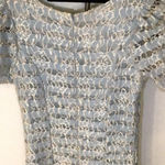 Blue lace embellished rhinestone dress Photo 8