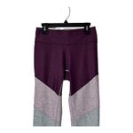 Outdoor Voices  Purple Pink And Gray Colorblock‎ High Rise Athletic Leggings S Photo 3