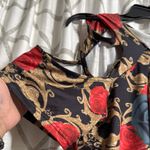 Floral Sleeveless Dress with Red and Gold Accents Size 2X Photo 1