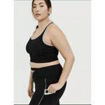 Torrid Active Black Light Pink Lattice Racerback Wicking Sports Bra 1X 14-16 Photo 7