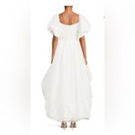 NWT CAROLINE CONSTAS Idola high low gown in white silk taffeta Size XS Photo 1