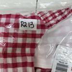 Torrid Plus 1X Smocked Crop Top Pink Seersucker Gingham Picnic Prairie Cottage Photo 13