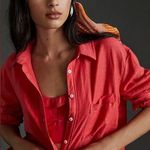 Anthropologie  Maeve Linen Buttondown Shirt Size Small Petite Photo 0