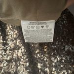 Dress the Population  Camilla Sequin Midi Dress Deep V Sleeveless Gold Size Small Photo 5