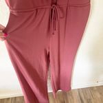 Lulus  Sunday Behavior Rusty Rose Sleeveless Wide Leg Lounge Jumpsuit Photo 7