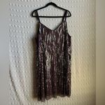 Torrid NWT  Mini‎ Sequin Fringe Dress Sleeveless Sz Sz Purple Party NYE Photo 1