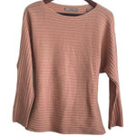 Vince  Women Sweater S Peach Wool Cashmere Tie Back‎ Quiet Luxury Cozy Parisian Photo 0