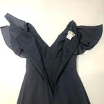 Social Bridemade v neck maxi dress front slit Sz 6 Gray Photo 7