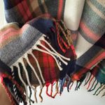 J.Crew NWOT Classic Plaid Fall Scarf With Fringe Photo 4