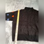 THML  heart knit Pattern Black Sweater small NWT Photo 11