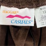 Haggar Casuals 12 vintage brown corduroy midi skirt casual neutral retro Photo 4