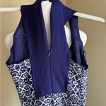 Elevenses Anthropology elevenes Navy Blue Patterned Women's Jumpsuit Photo 6
