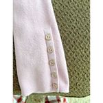 Talbots  Size XL Pink Cable‎ Knit Sweater Long Sleeved Buttons Preppy Acadamia Photo 5