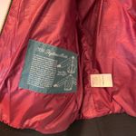 Eddie Bauer  Crimson Black 1936 Skyliner Bomber Goose Down Jacket Women’s Large Photo 4