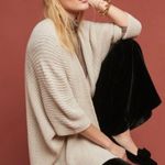 Anthropologie AKEMI + KIN Open Front Kimono Cardigan Beige Neutral Boho One Size Photo 0