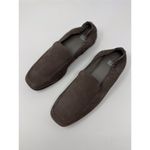 Eileen Fisher Womens Shoes Taupe Sim Tumbled Loafer Flats Suede Square Toe US 7 Photo 3