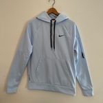 Nike Women's Therma-Fit Baby Blue Performance Swoosh Hoodie Tech Pocket Sz Small Photo 0