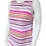 Lands' End Striped Sleeveless Women's Tankini Top (12) Pink Photo 0