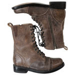 FREEBIRD by Steven EUC  Leather Chase Combat Boots Brown Size 7 Photo 0