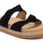 Jack Rogers Sandals Womens Size 11 Black Leather Monica Knot Open Toe Platform Photo 0