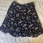 Abercrombie & Fitch  XS Navy Floral Ruffle Skirt Photo 0
