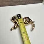 Premier Designs Leopard Wild Cat Rhinestone Brooch Pin Gold Tone & Enamel Photo 2