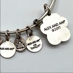 ALEX AND ANI  Dog Paw Prints of Love Bracelet -Silver Tone, Crystal Charm Photo 2