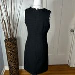 Karl Lagerfeld Black Sleeveless V-Neck Sheath Dress Photo 6