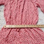 Wall Flower  Pink Floral Flower Romper Long Sleeve New NWT Size Medium M Crochet Photo 5